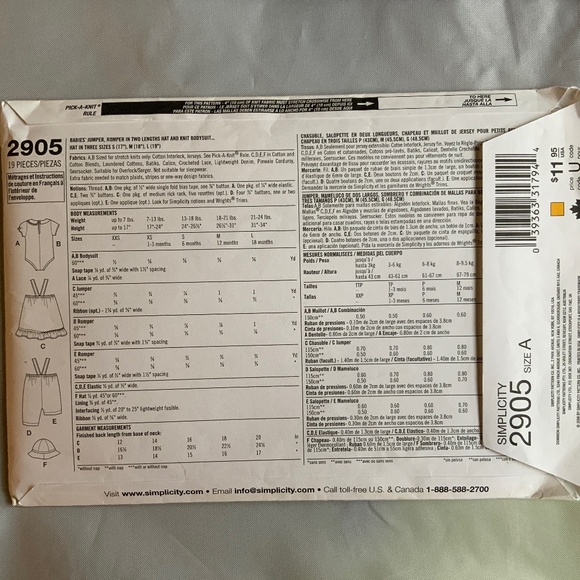 🧸 4 patterns for $20 … JUMPER, ROMPER i Baby Sewing Patterns - Picture 2 of 3